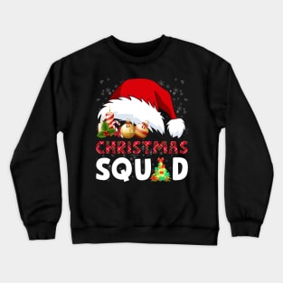 Christmas Squad Funny Xmas Tree Family Matching Pajamas Crewneck Sweatshirt